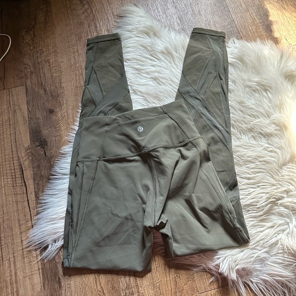 LULULEMON Wunder Under Tech Mesh Leggings - Picture 4 of 5